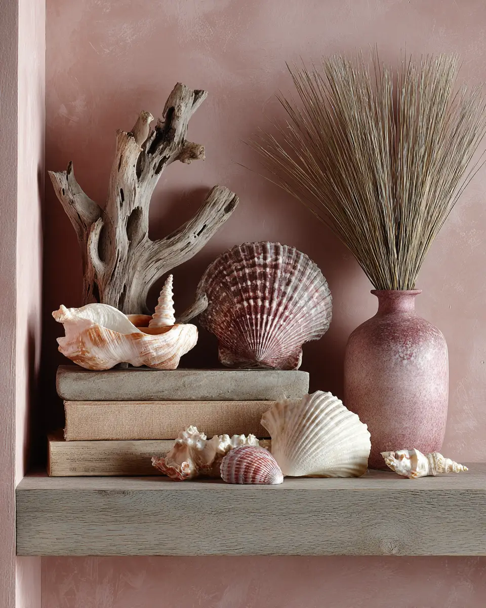 Dusty Rose Coastal Nursery Decor Ideas