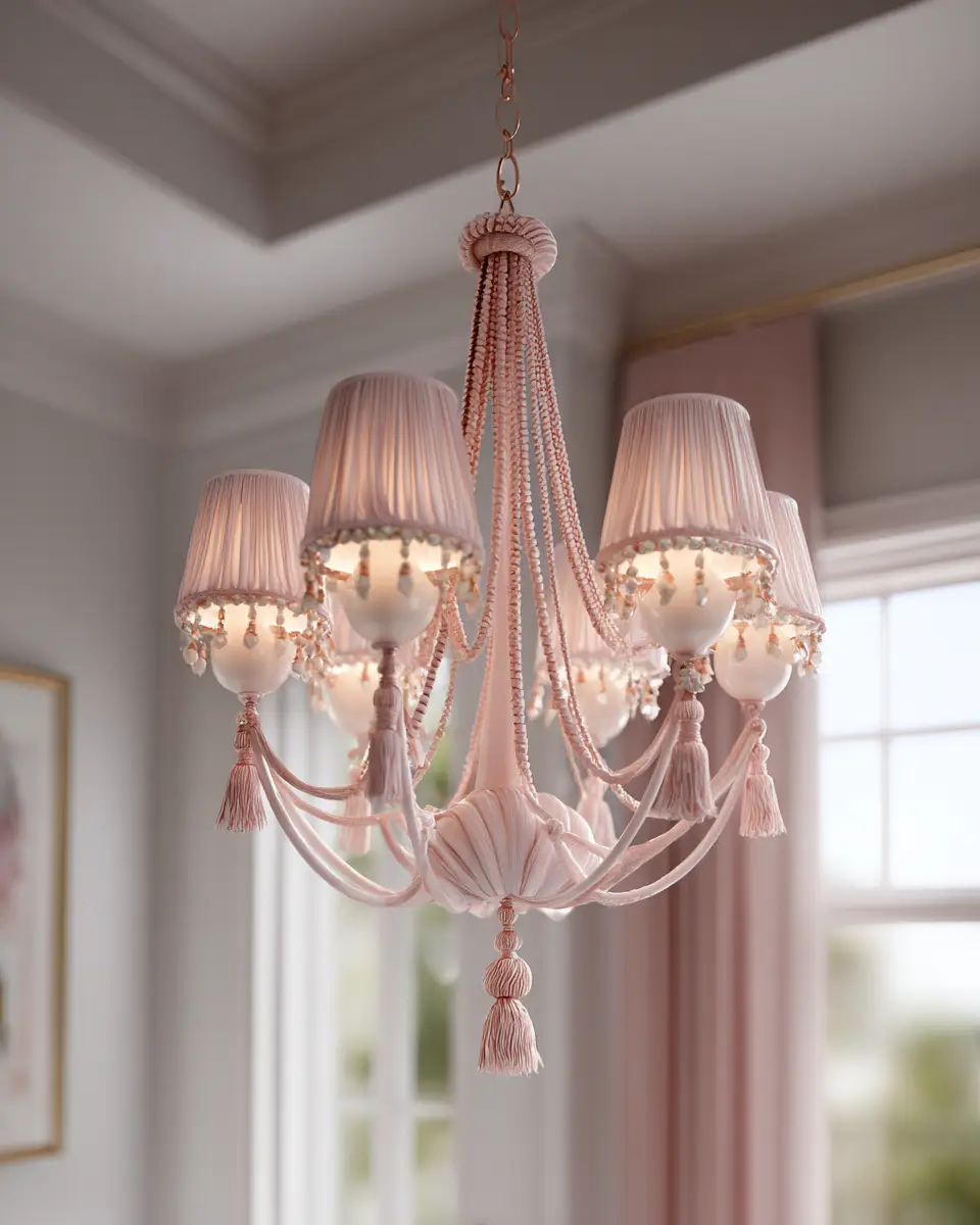 Dusty Rose Coastal Nursery Decor Ideas