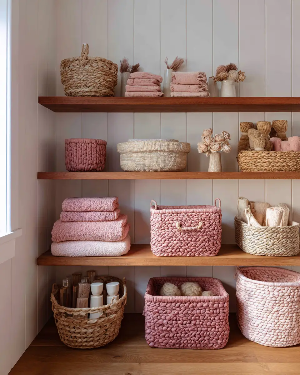 Dusty Rose Coastal Nursery Decor Ideas