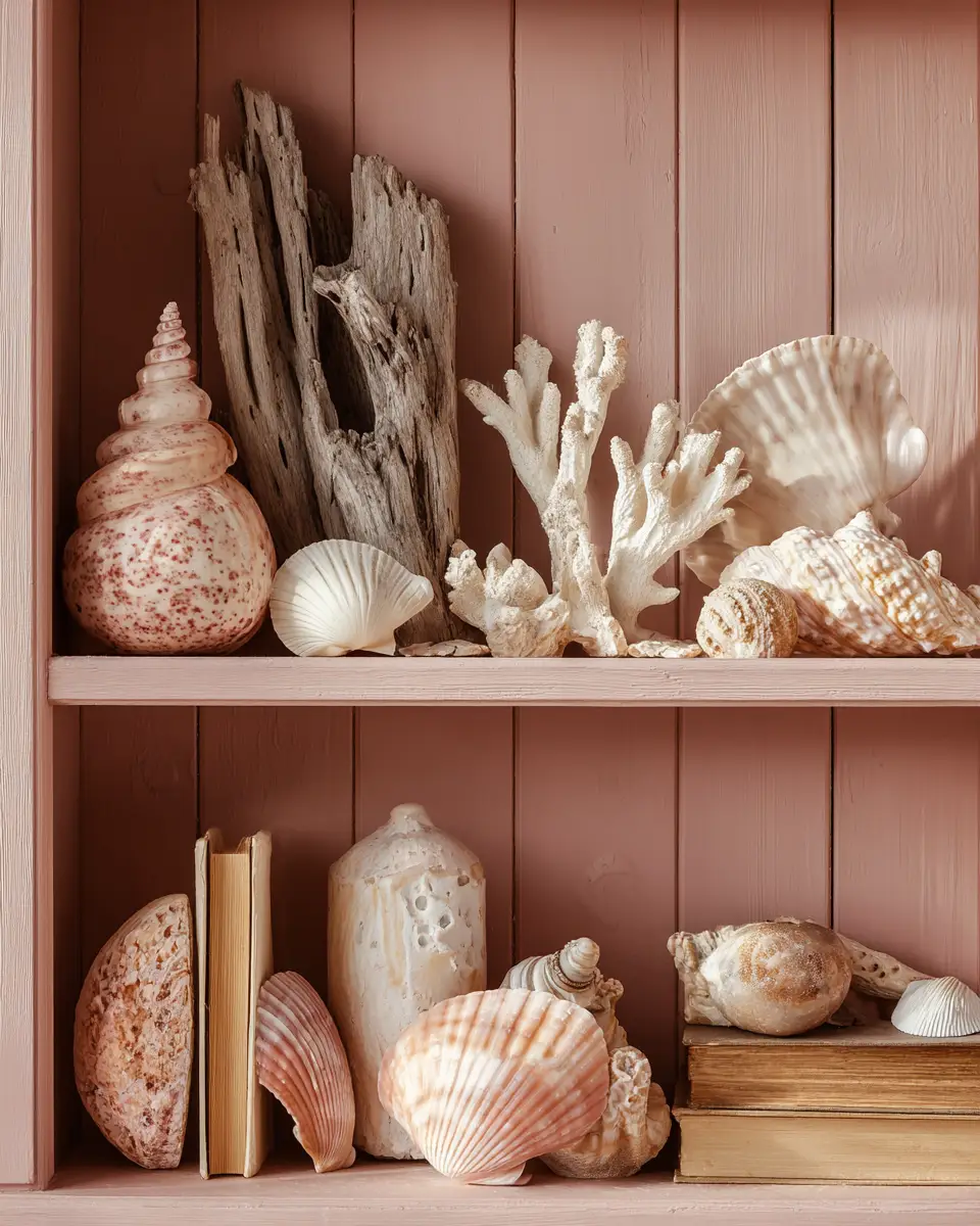 Dusty Rose Coastal Nursery Decor Ideas