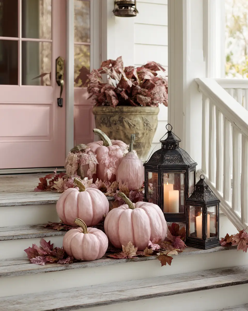 Dusty Rose Eclectic Porch Decor Ideas