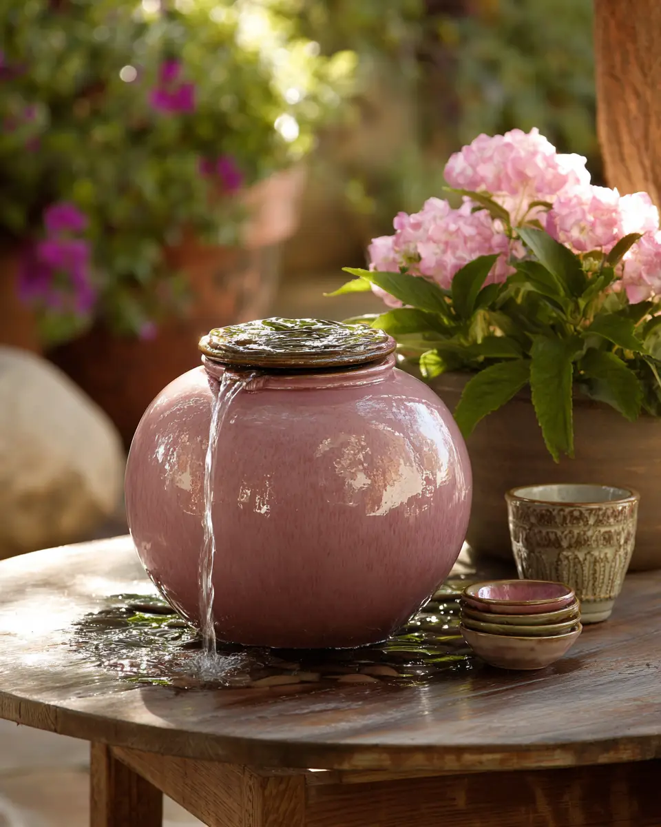 Dusty Rose Eclectic Porch Decor Ideas