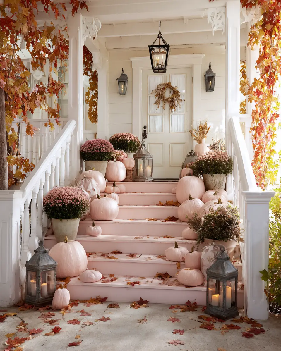 Dusty Rose Eclectic Porch Decor Ideas