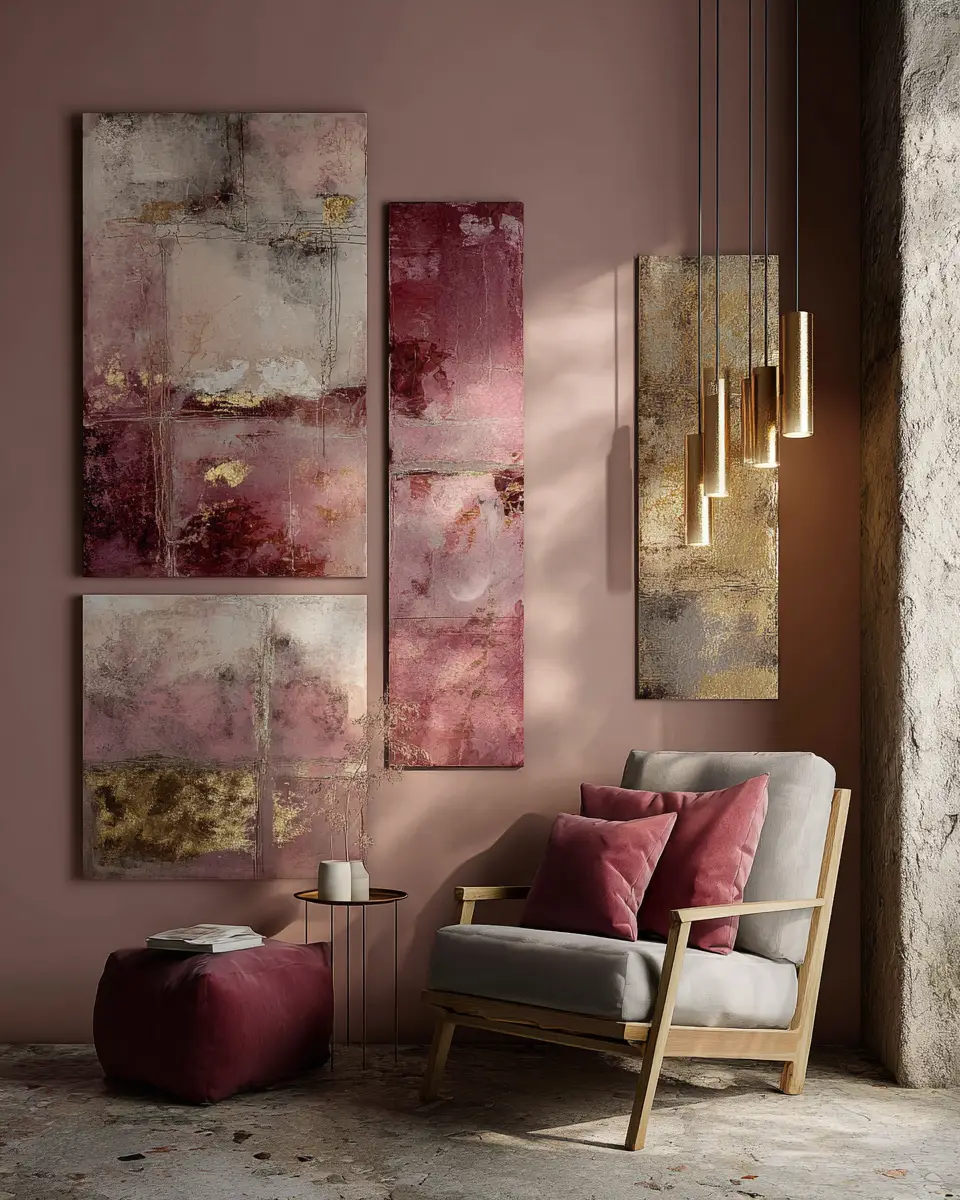 Dusty Rose Eclectic Porch Decor Ideas