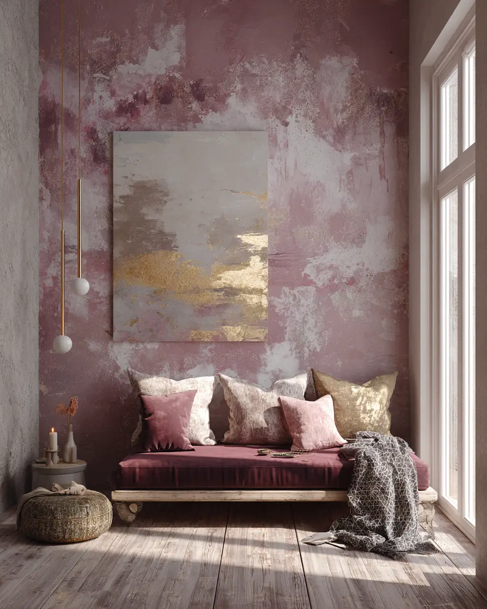 Dusty Rose Eclectic Porch Decor Ideas