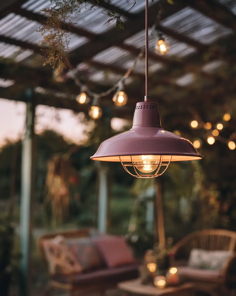 Dusty Rose Eclectic Porch Decor Ideas