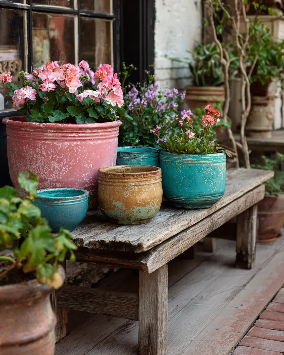 Dusty Rose Eclectic Porch Decor Ideas