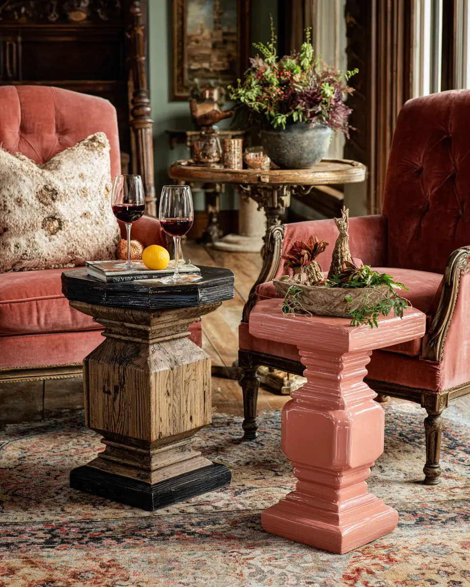 Dusty Rose Eclectic Porch Decor Ideas