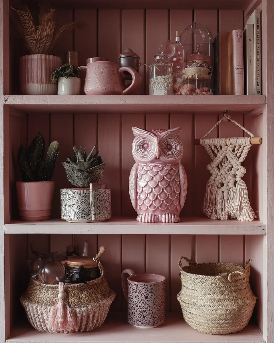 Dusty Rose Eclectic Porch Decor Ideas