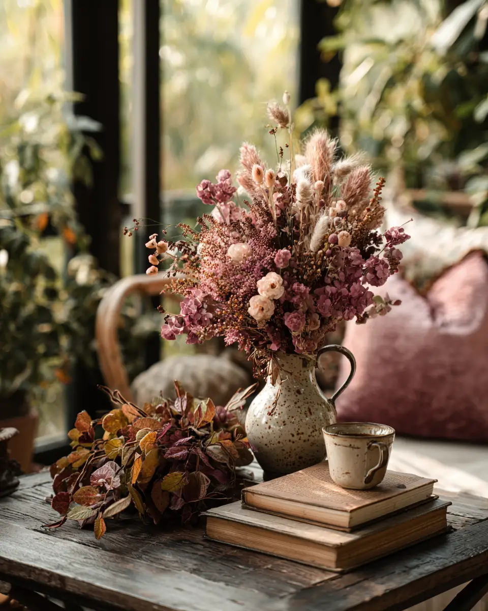 Dusty Rose Eclectic Porch Decor Ideas