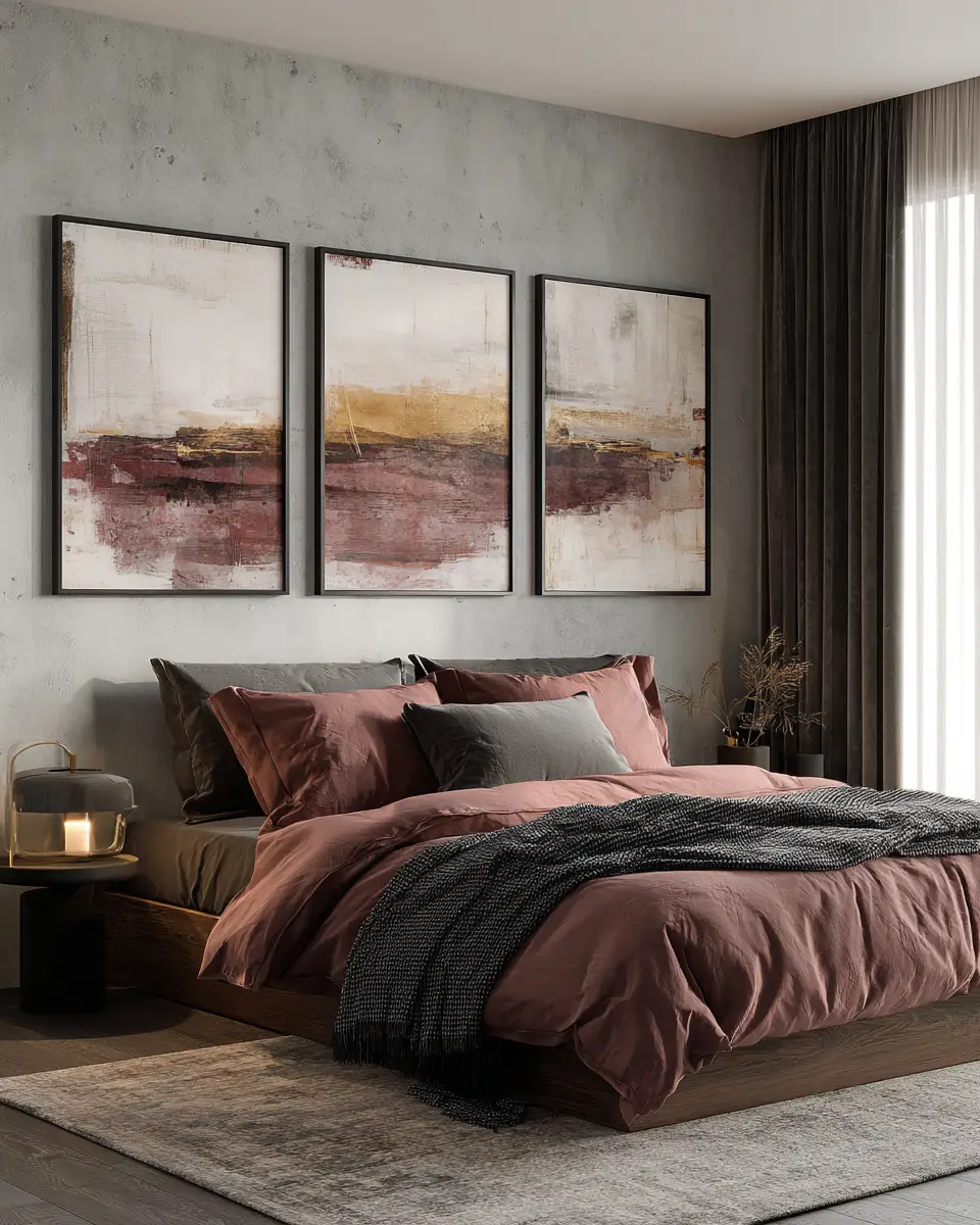 Dusty Rose Minimalist Bedroom Decor Ideas