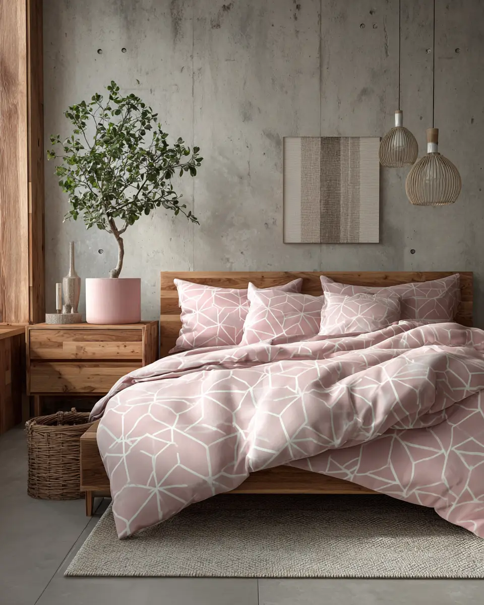 Dusty Rose Minimalist Bedroom Decor Ideas