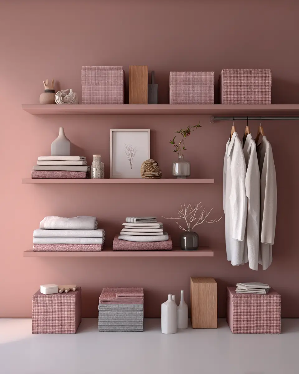 Dusty Rose Minimalist Bedroom Decor Ideas