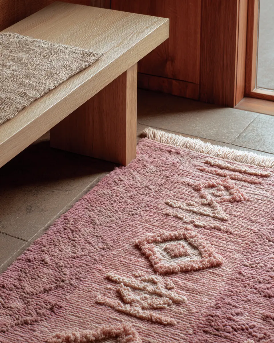 Dusty Rose Minimalist Entryway Decor Ideas