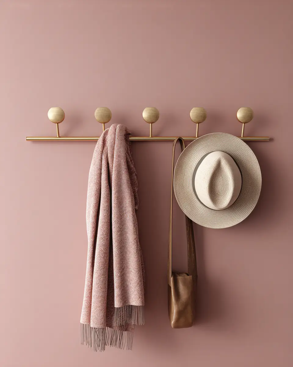 Dusty Rose Minimalist Entryway Decor Ideas