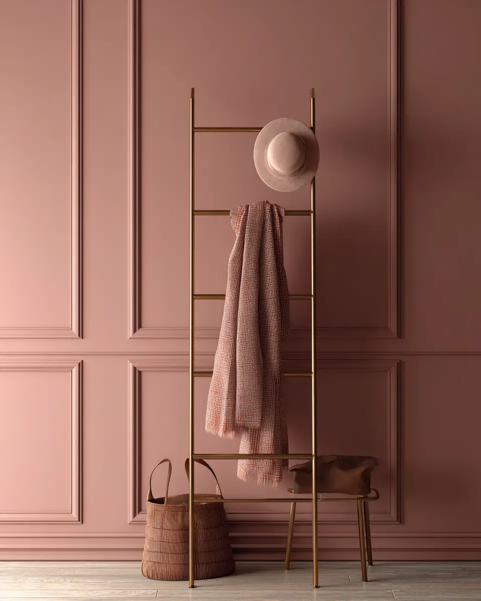 Dusty Rose Minimalist Entryway Decor Ideas