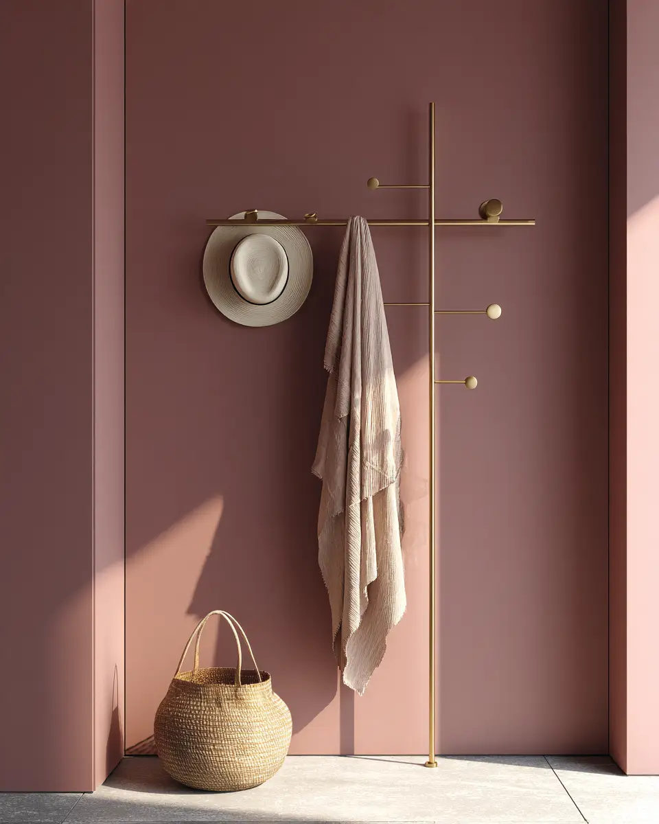 Dusty Rose Minimalist Entryway Decor Ideas