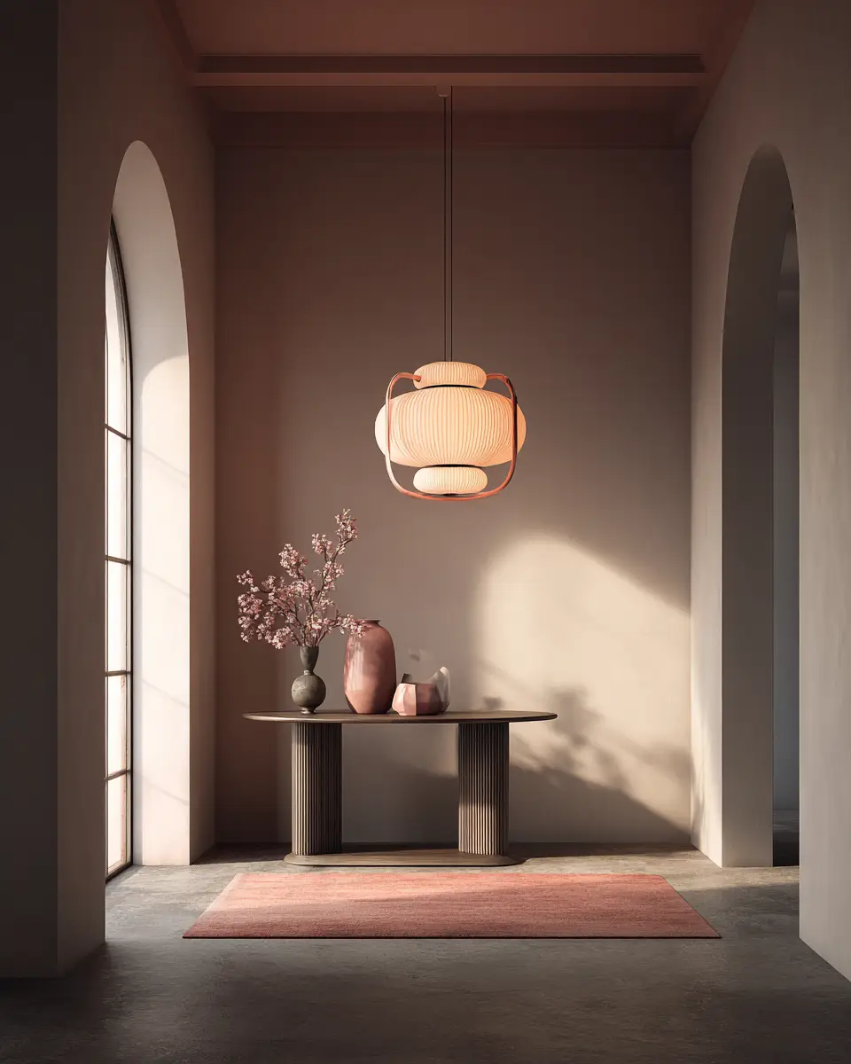 Dusty Rose Minimalist Entryway Decor Ideas