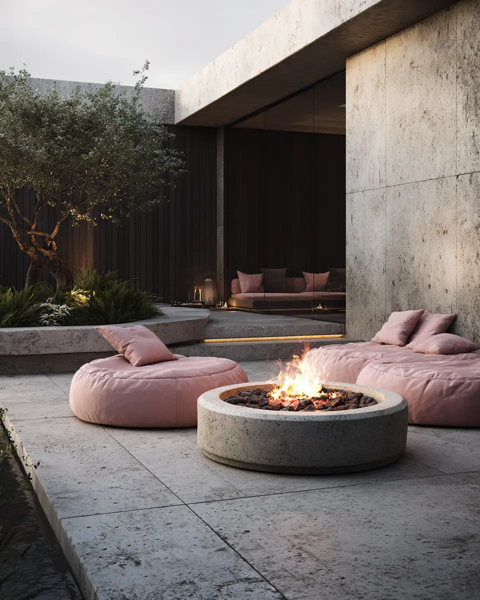Dusty Rose Minimalist Patio Decor Ideas