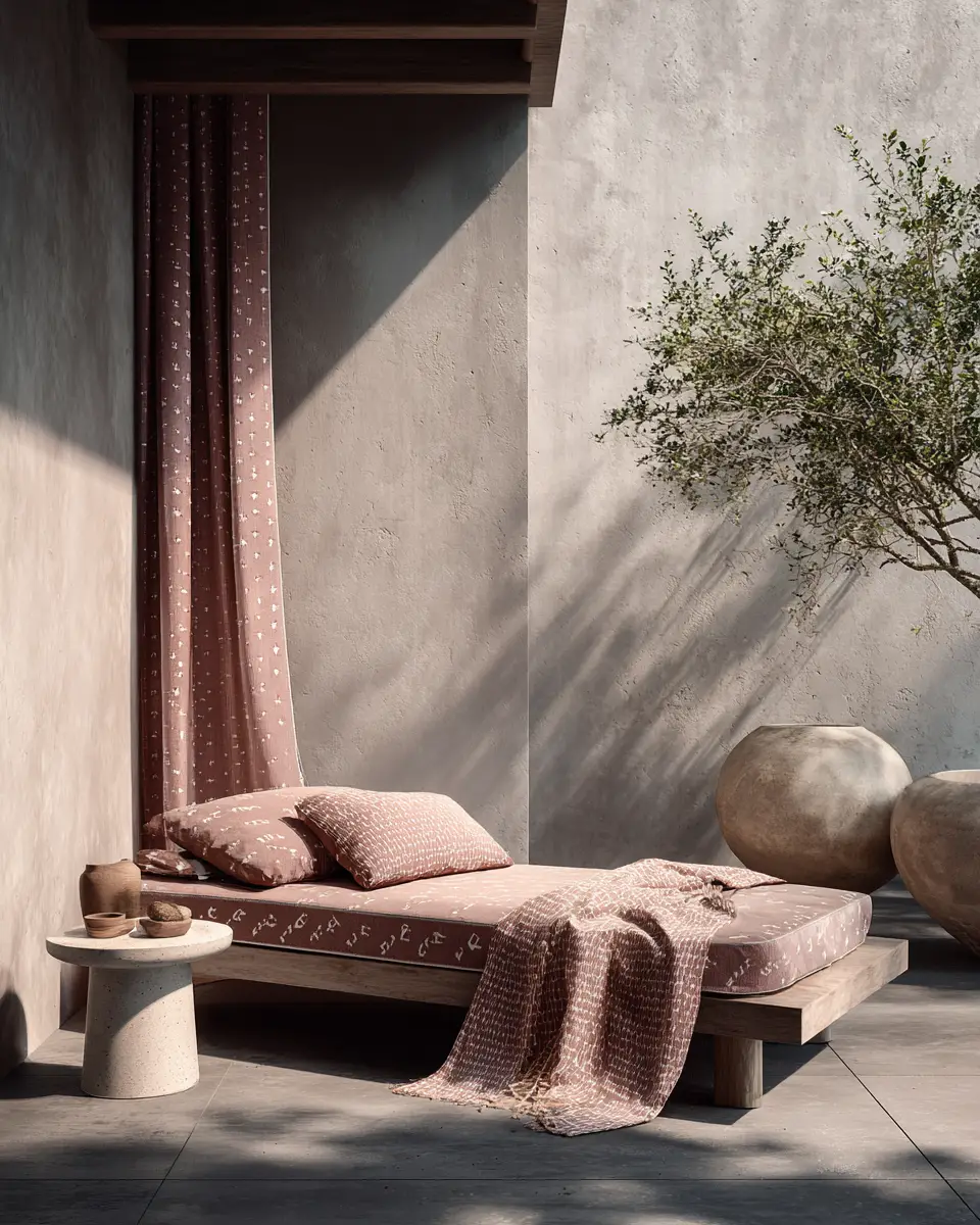 Dusty Rose Minimalist Patio Decor Ideas
