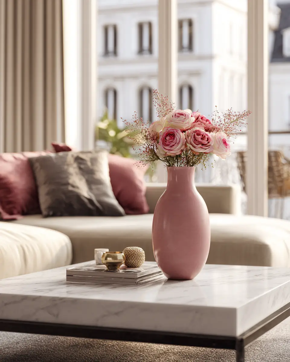 Dusty Rose Modern Balcony Decor Ideas