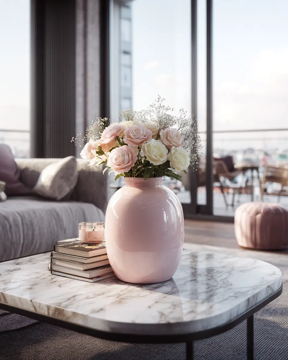 Dusty Rose Modern Balcony Decor Ideas