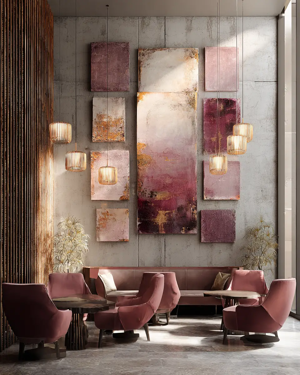 Dusty Rose Modern Balcony Decor Ideas