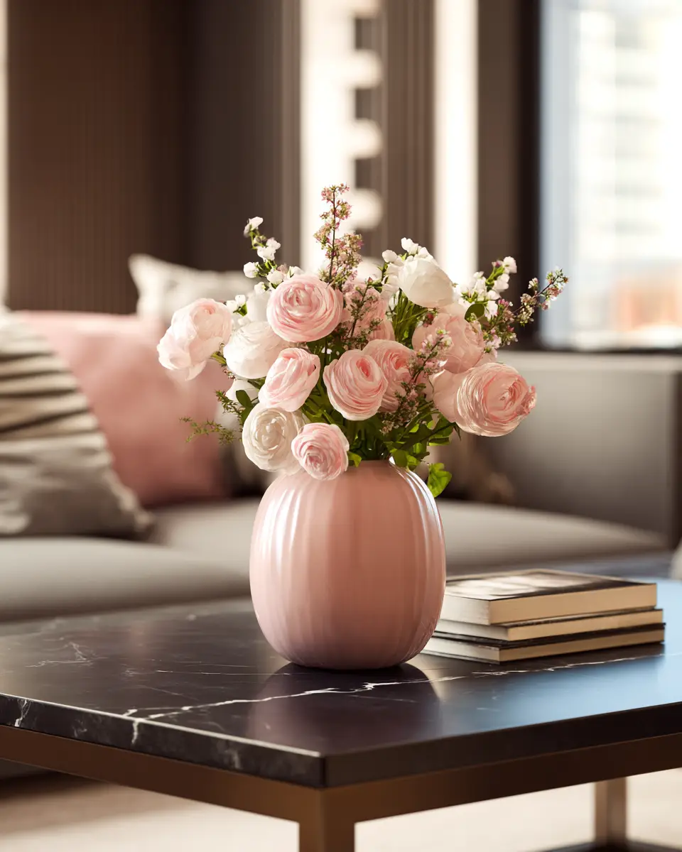 Dusty Rose Modern Balcony Decor Ideas