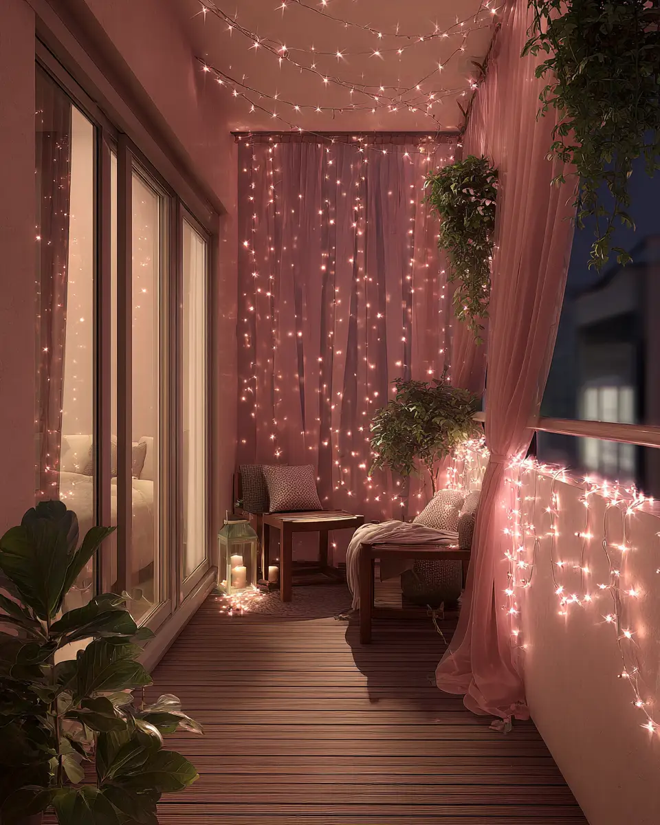 Dusty Rose Modern Balcony Decor Ideas