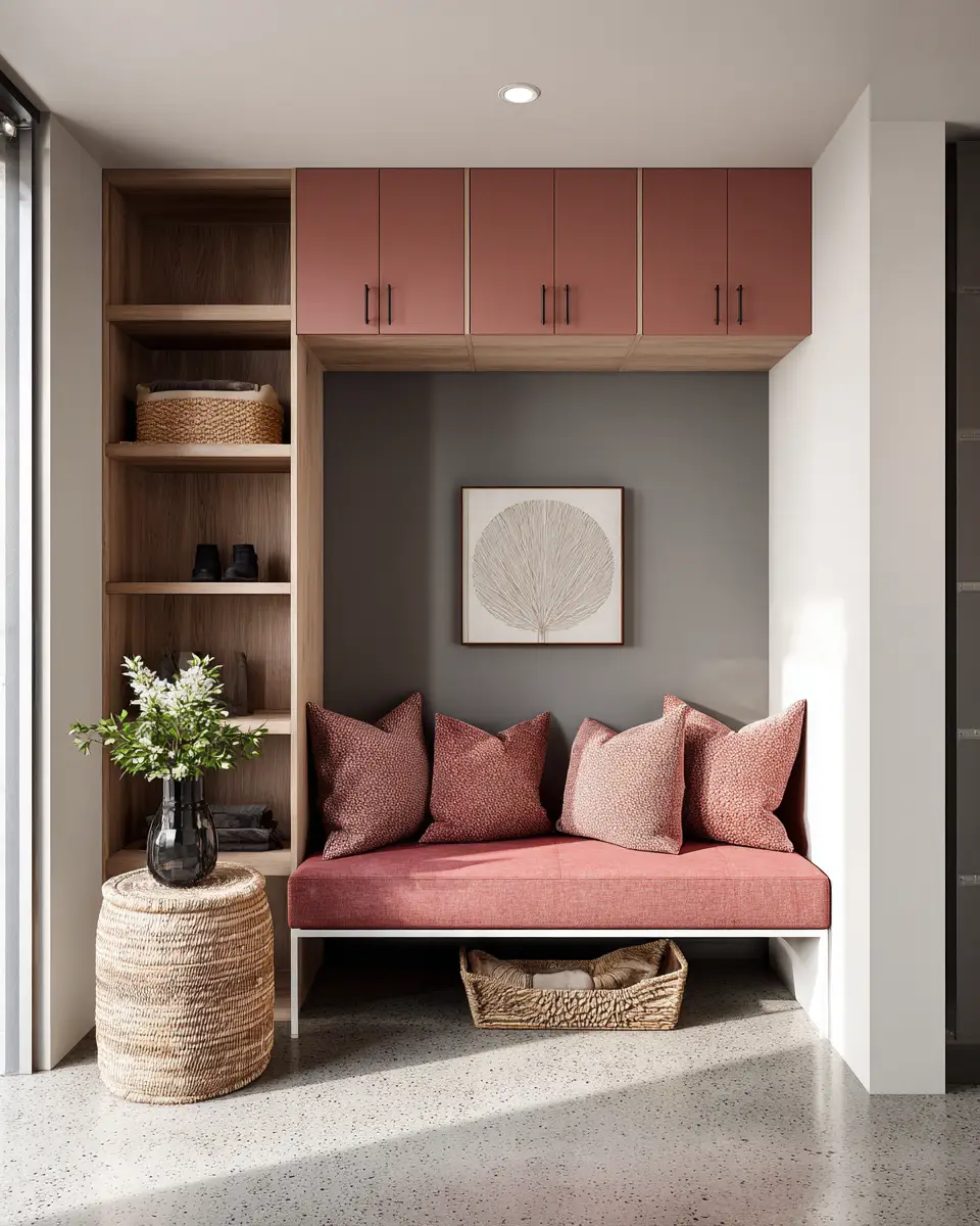 Dusty Rose Modern Garage Decor Ideas - Featured