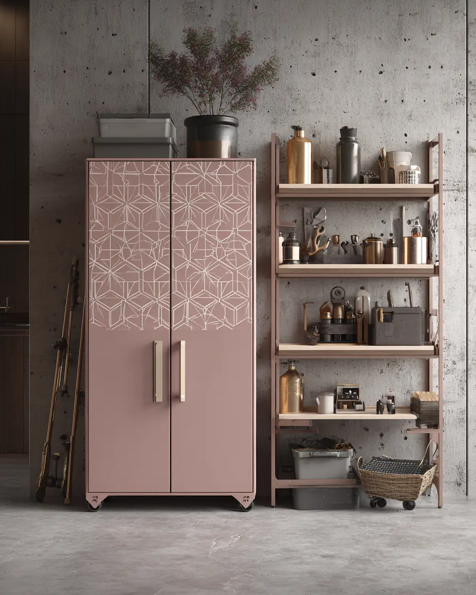 Dusty Rose Modern Garage Decor Ideas