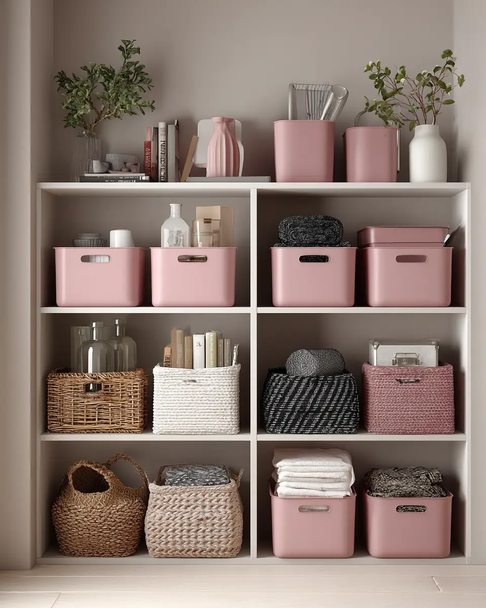 Dusty Rose Modern Garage Decor Ideas