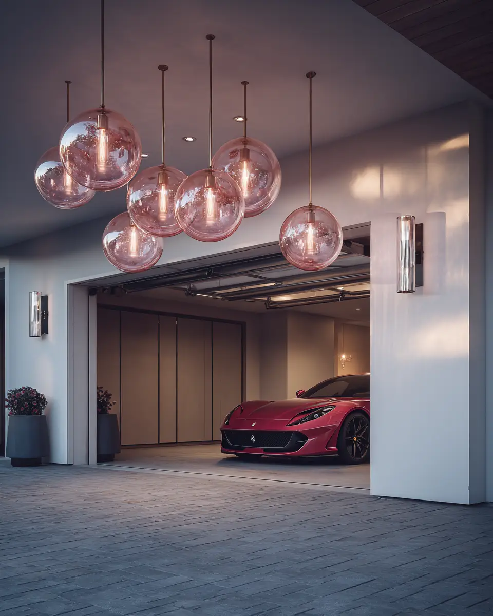 Dusty Rose Modern Garage Decor Ideas