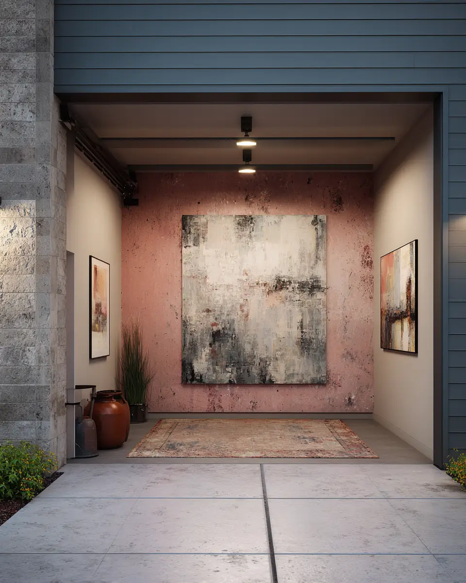 Dusty Rose Modern Garage Decor Ideas