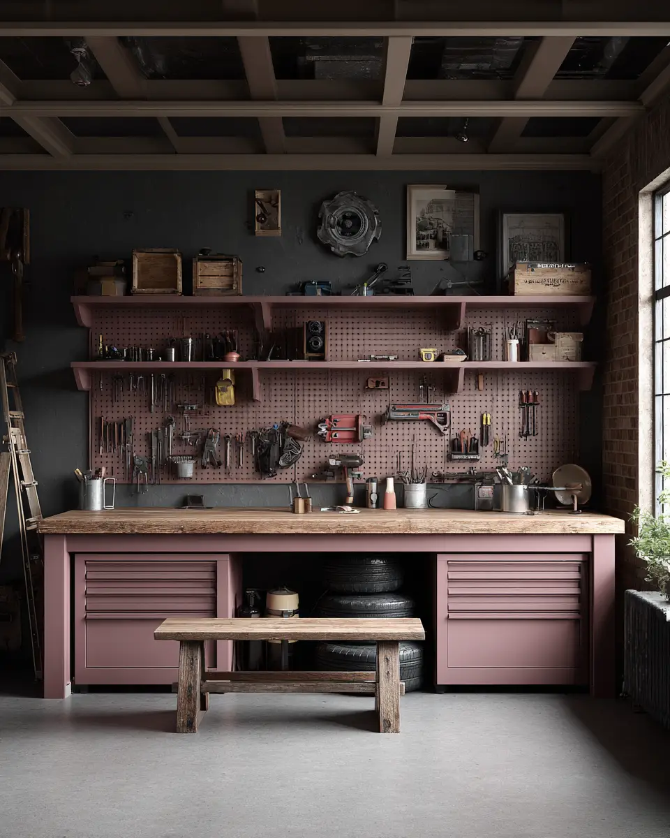 Dusty Rose Modern Garage Decor Ideas