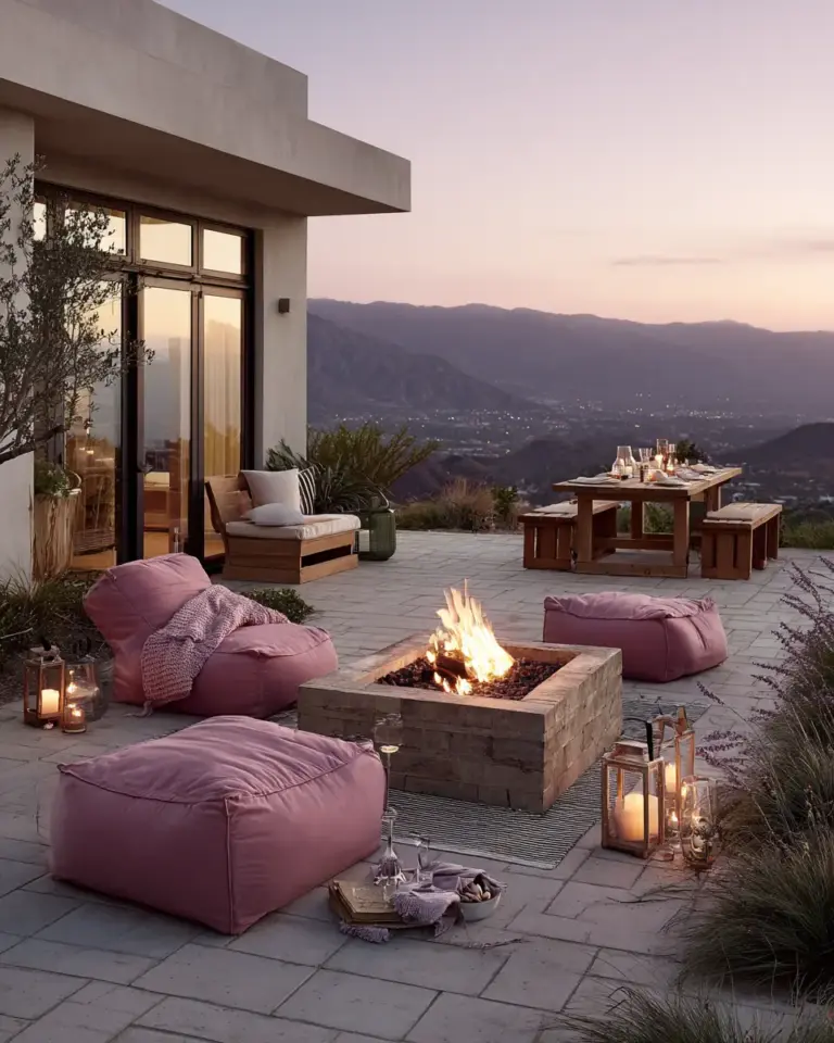 Dusty Rose Patio Decor Ideas - Featured