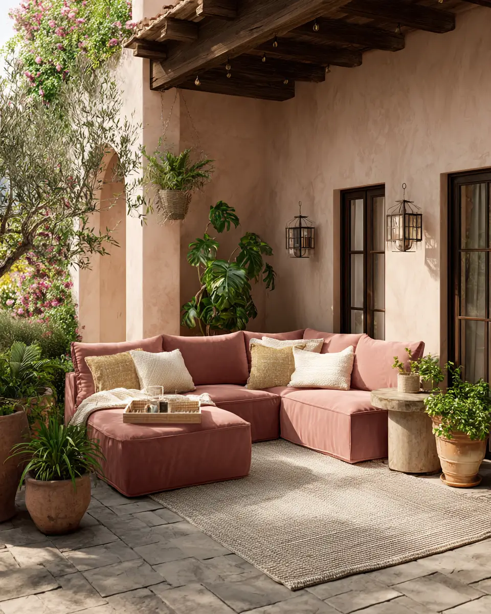 Dusty Rose Patio Decor Ideas