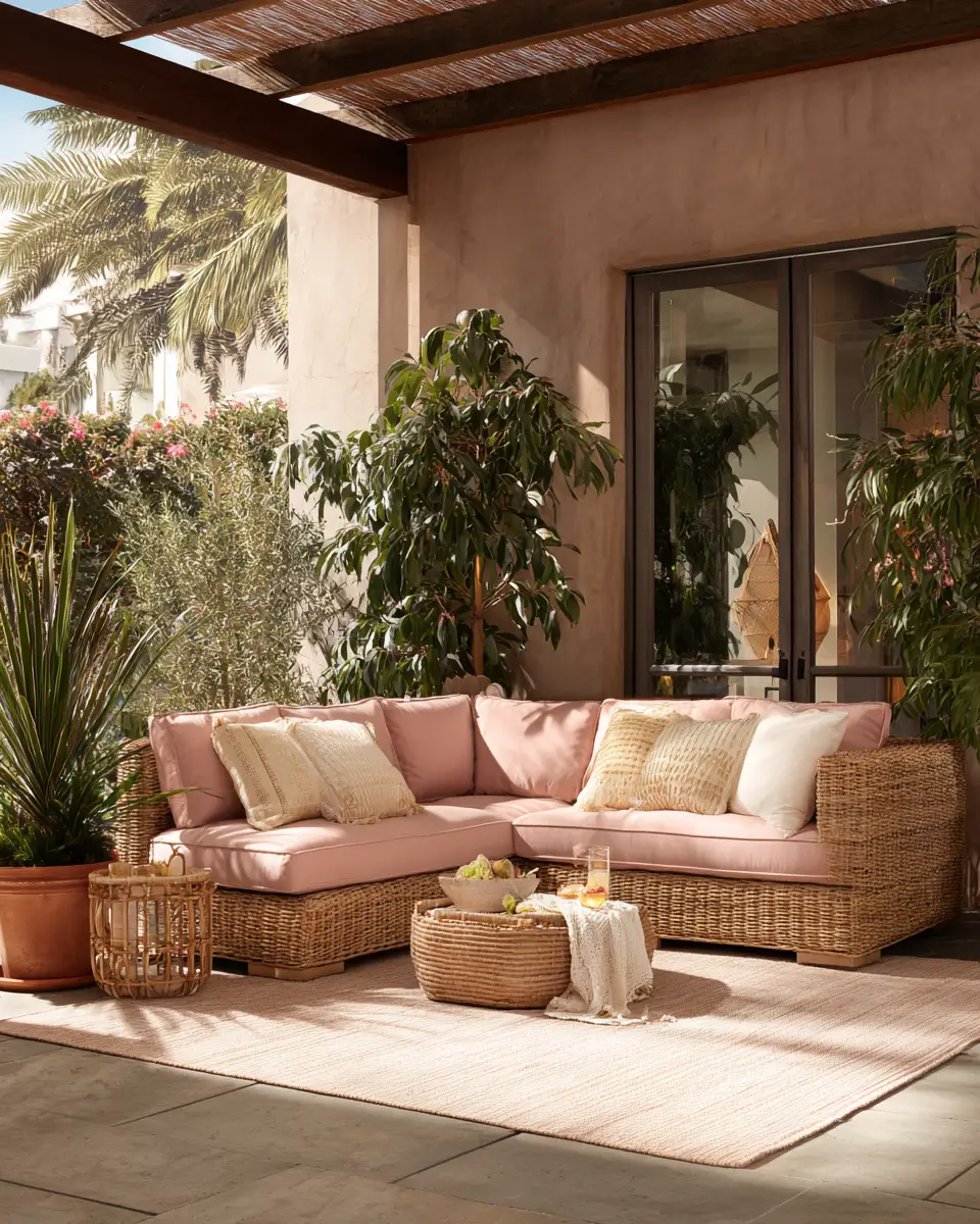 Dusty Rose Patio Decor Ideas
