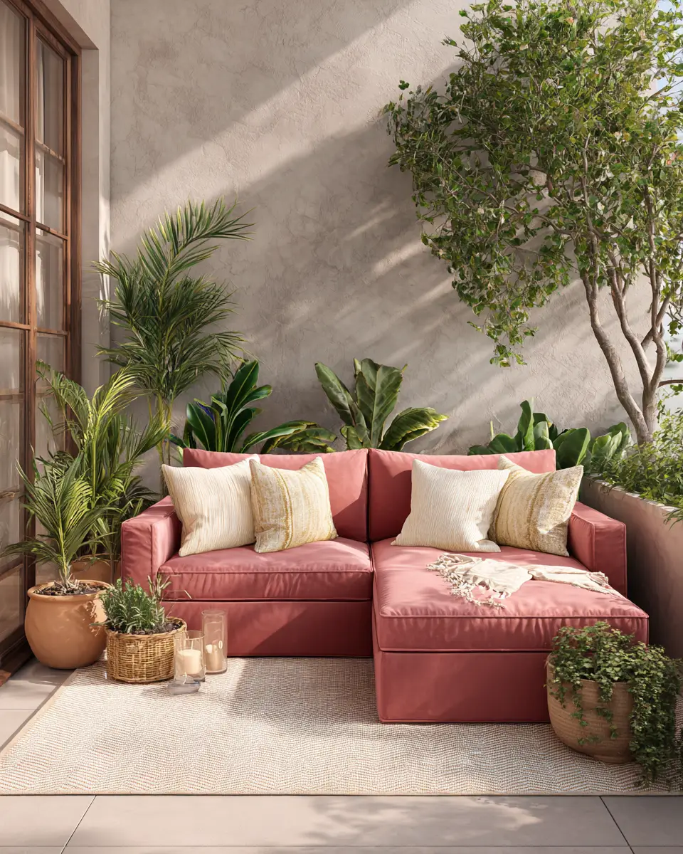 Dusty Rose Patio Decor Ideas