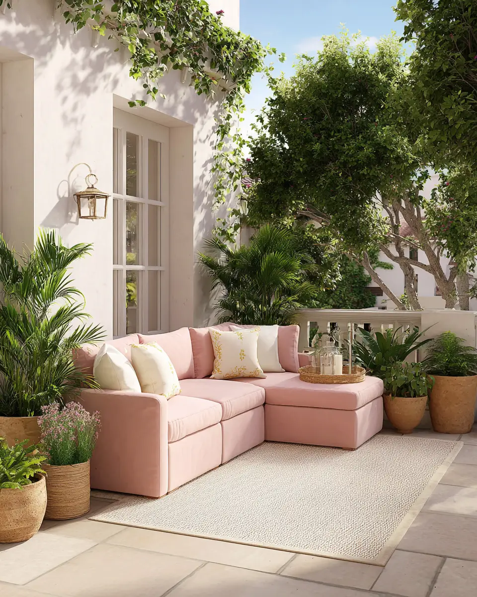 Dusty Rose Patio Decor Ideas