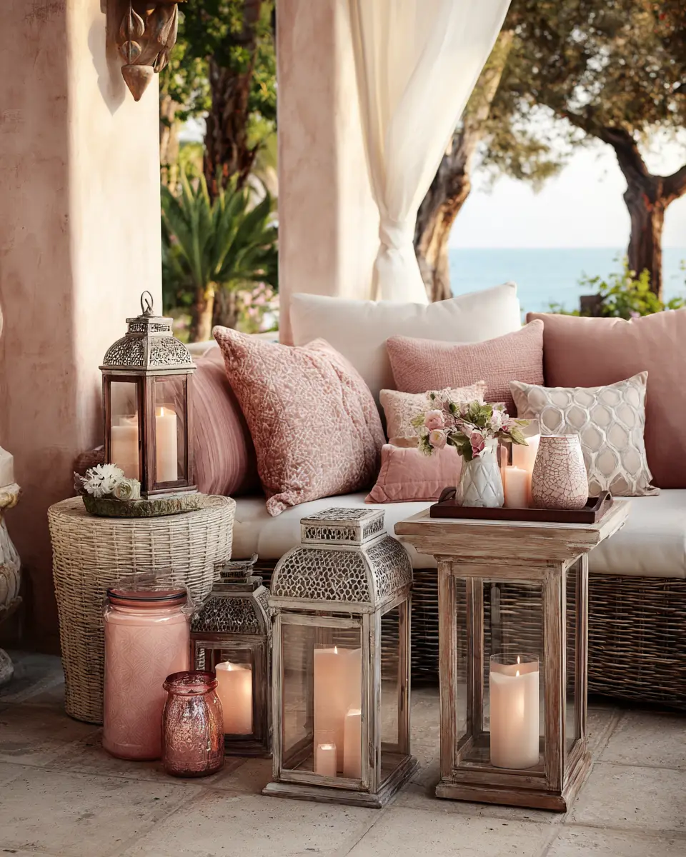 Dusty Rose Patio Decor Ideas