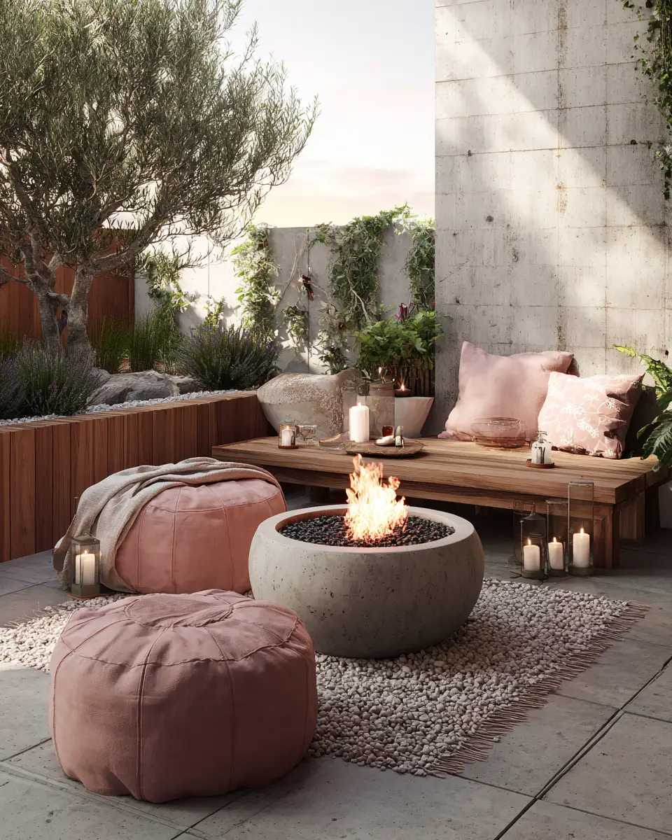 Dusty Rose Patio Decor Ideas