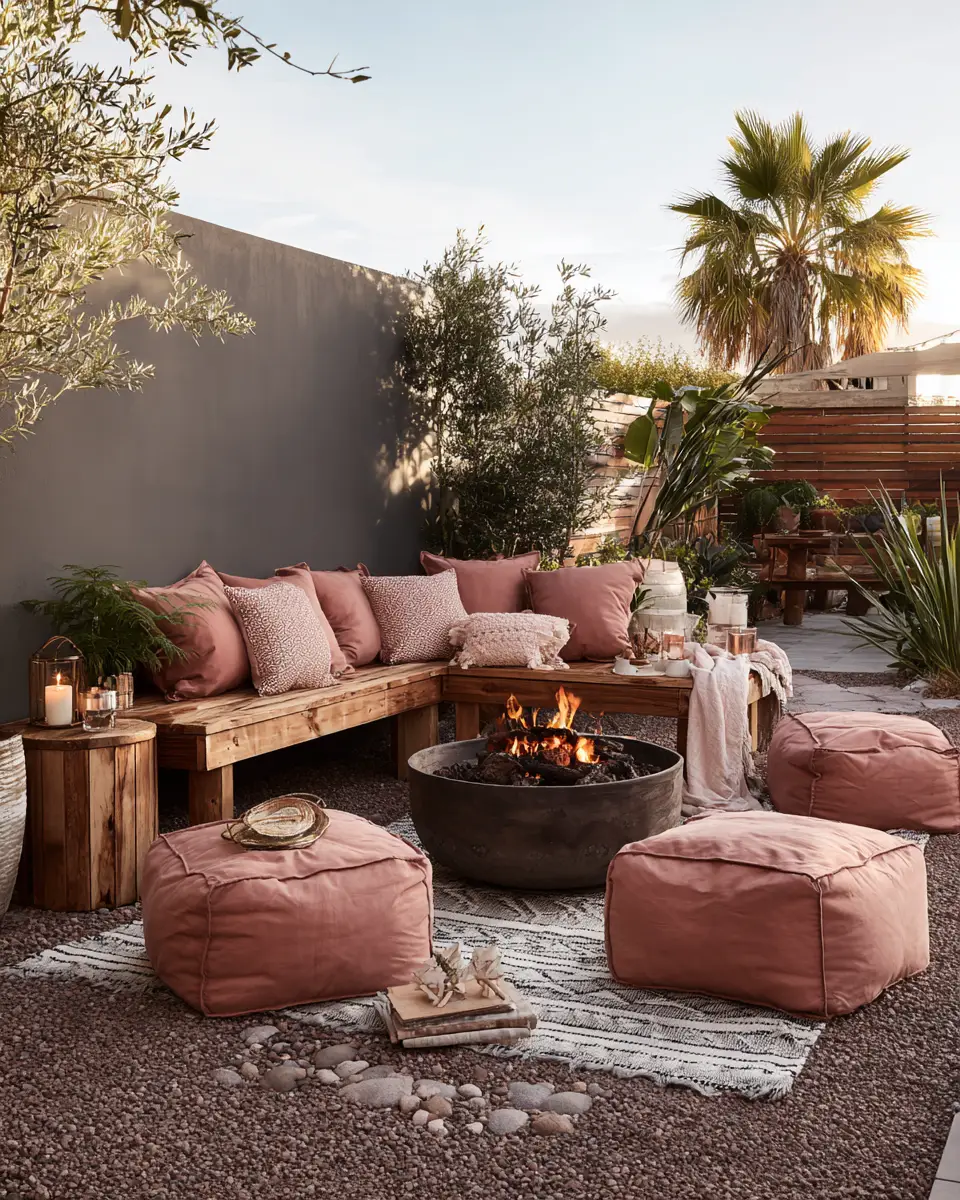 Dusty Rose Patio Decor Ideas