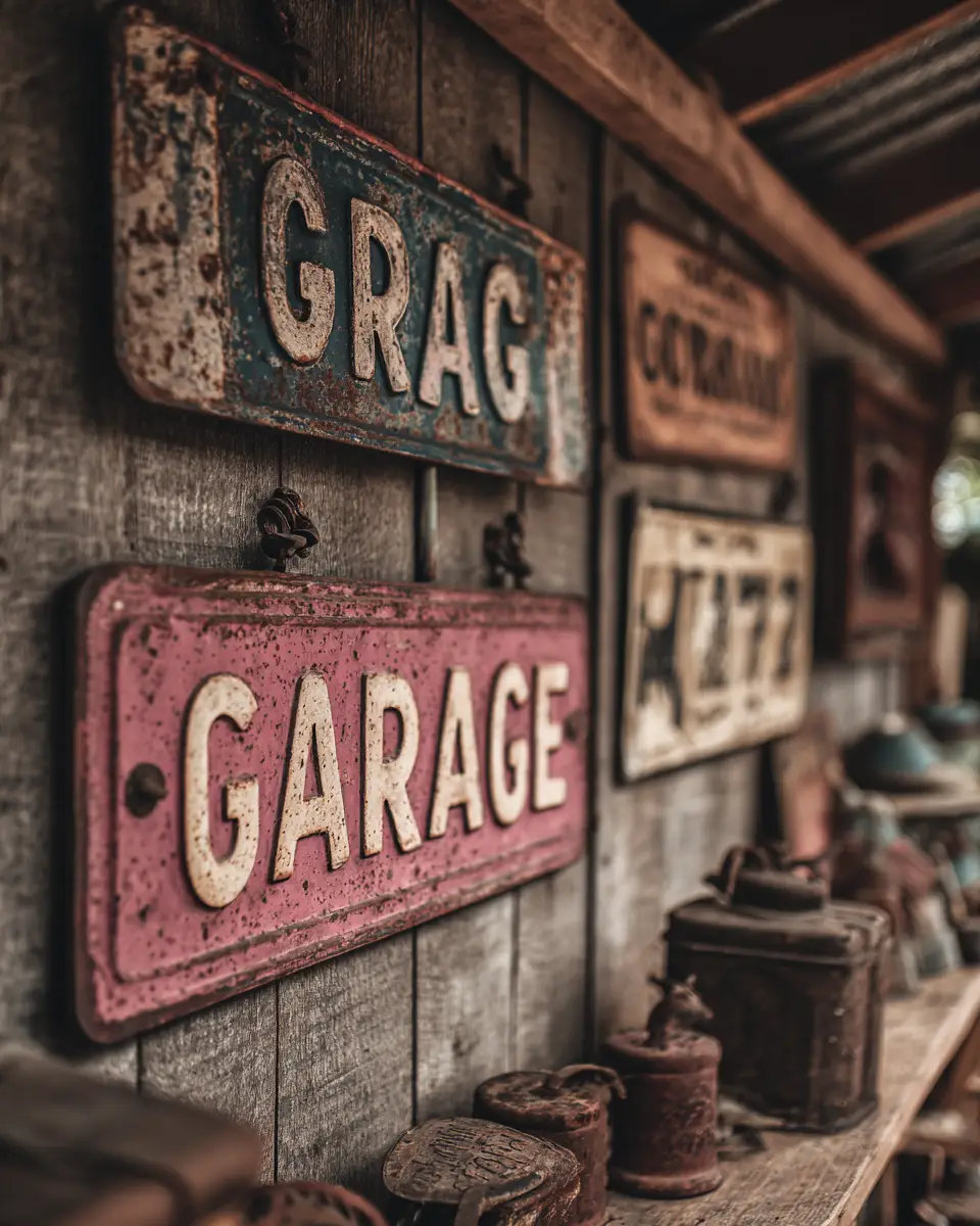 Dusty Rose Rustic Garage Decor Ideas