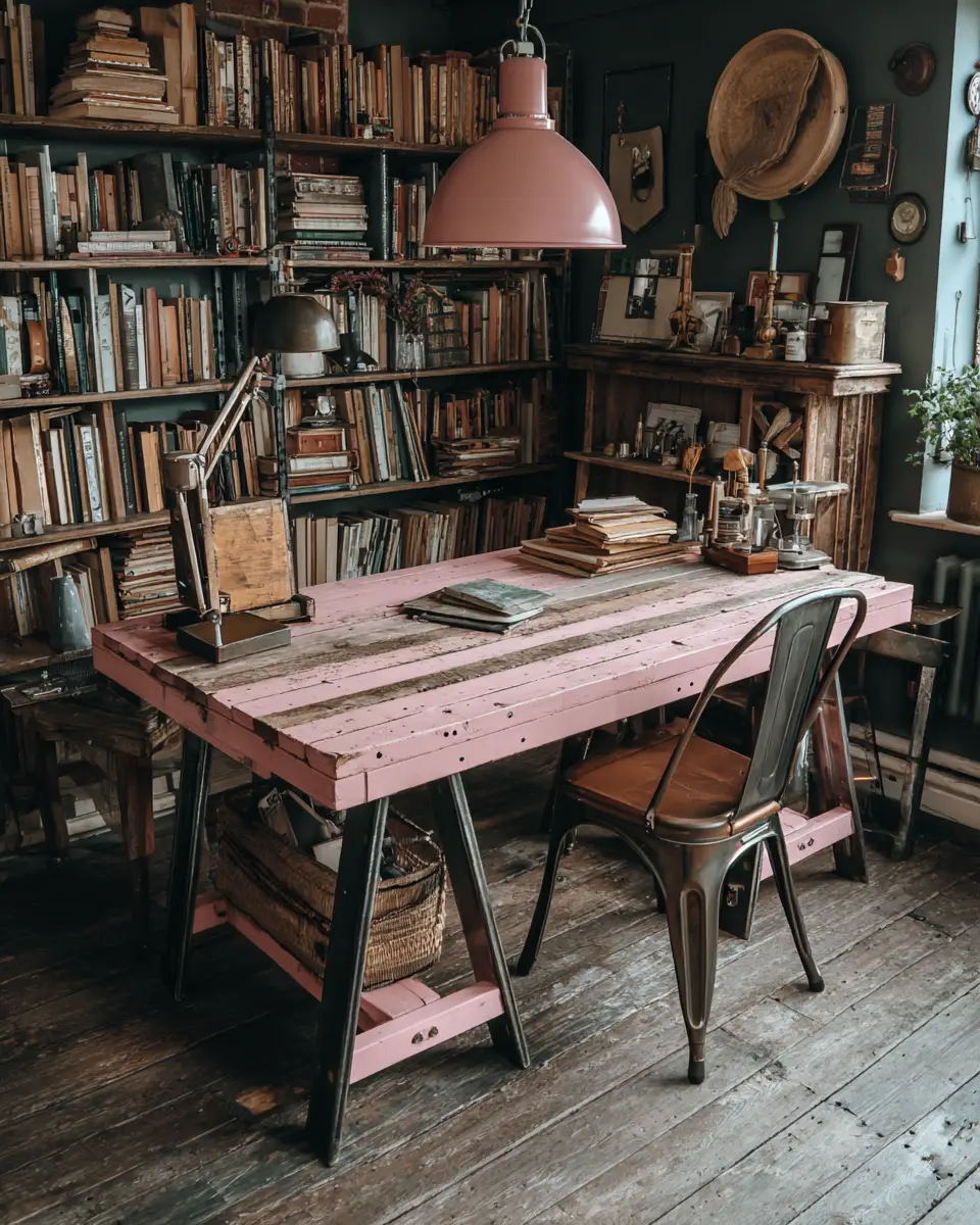 Dusty Rose Rustic Garage Decor Ideas