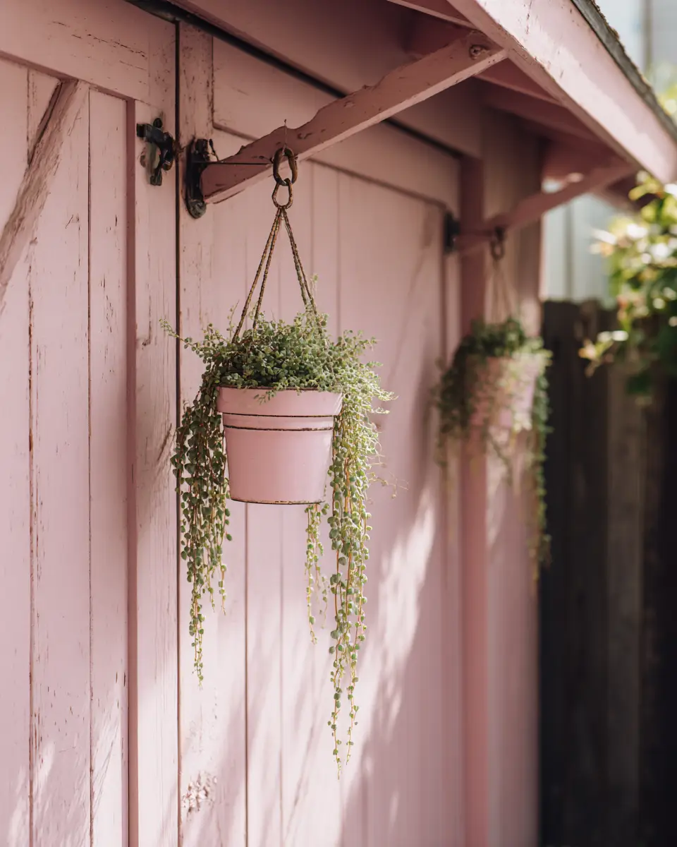 Dusty Rose Rustic Garage Decor Ideas