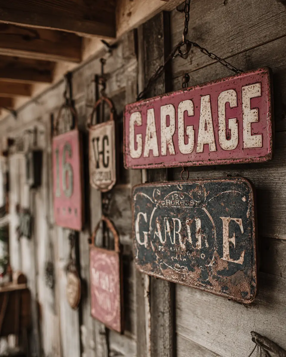 Dusty Rose Rustic Garage Decor Ideas