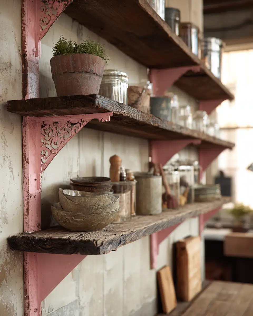 Dusty Rose Rustic Garage Decor Ideas