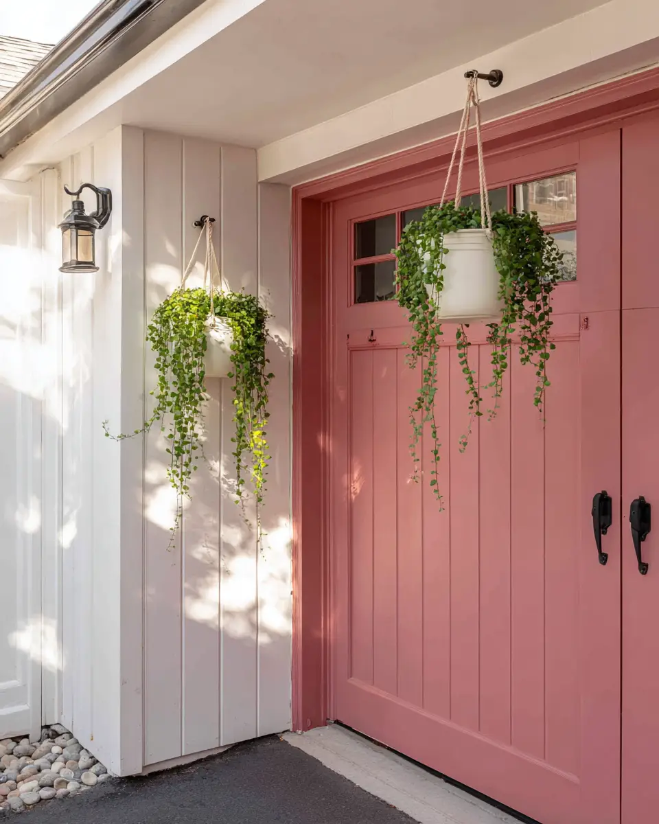 Dusty Rose Rustic Garage Decor Ideas