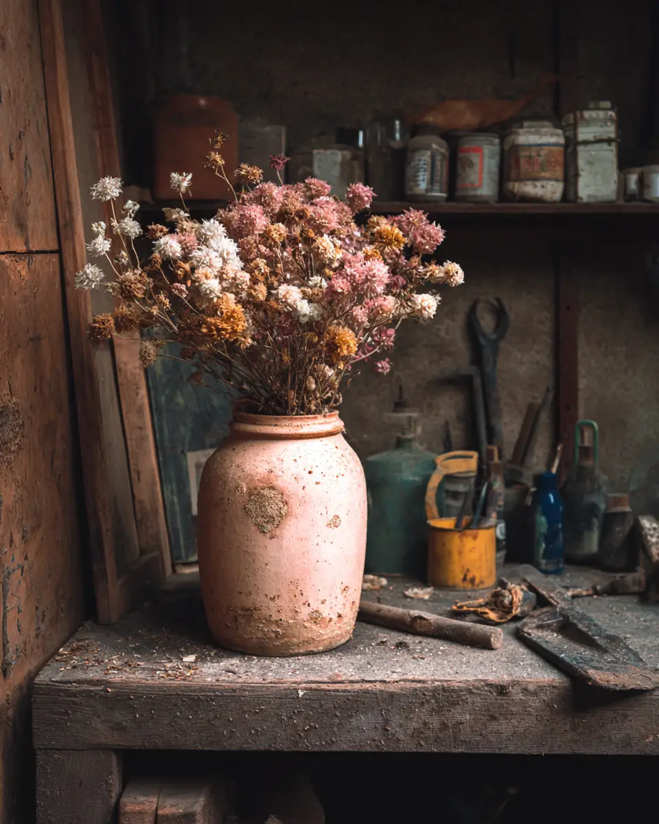 Dusty Rose Rustic Garage Decor Ideas